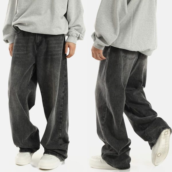 Jeans Rectos Anchos Retro para Hombre
