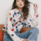 Blusa Retro Estampada Hong Kong Suelta en Chifón para Mujer