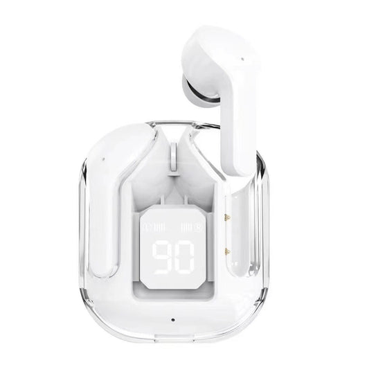 Auriculares Bluetooth True Wireless con Estuche Cápsula Espacial Transparente - Image 3
