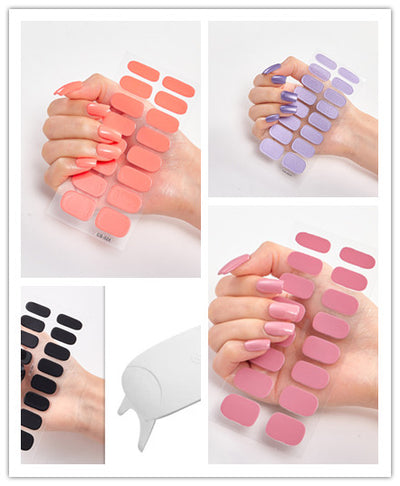 Calcomanías de Uñas Adhesivas Impermeables con Letras y Colores - Image 55