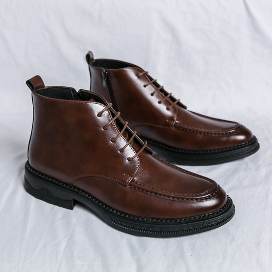 Botas Martin Altas de Invierno para Hombre - Estilo Británico Versátil - Image 2