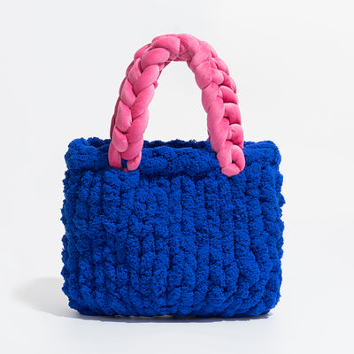 Bolsa Bucket Tejida a Mano para Mujer - Image 9