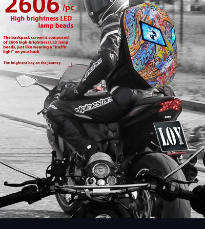 Casco Moto LED Personalizable Impermeable con Patrón Luminoso - Image 19