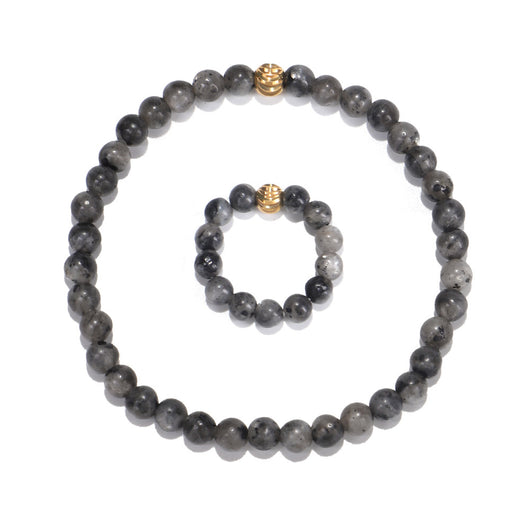 Conjunto de Pulsera y Anillo Elástico con Piedras Flash 4MM - Image 12