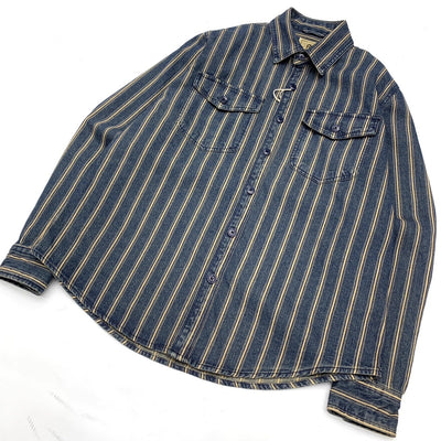 Camisa Denim Retro Japonesa de Algodón para Hombre - Image 3