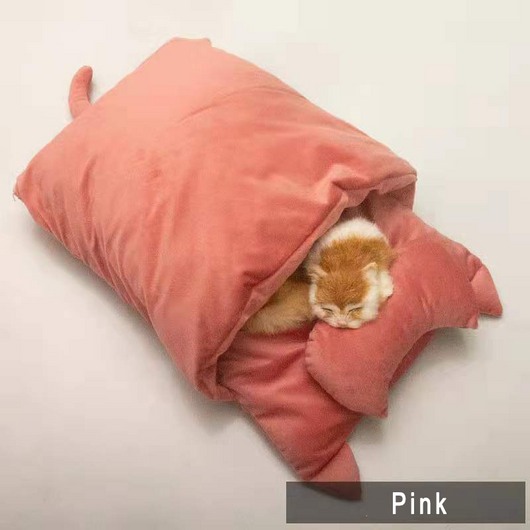 Saco de Dormir Térmico para Gatos - Cama Abrigada Estilo Japonés - Image 3