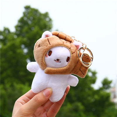 Llavero Peluche Adorable - Personajes Lindos Pollito, Gato, Perro, Oso y Nube