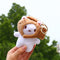 Chaveiro de Pelúcia Adorável - Personagens Fofos Pintinho, Gato, Cachorro, Urso e Nuvem
