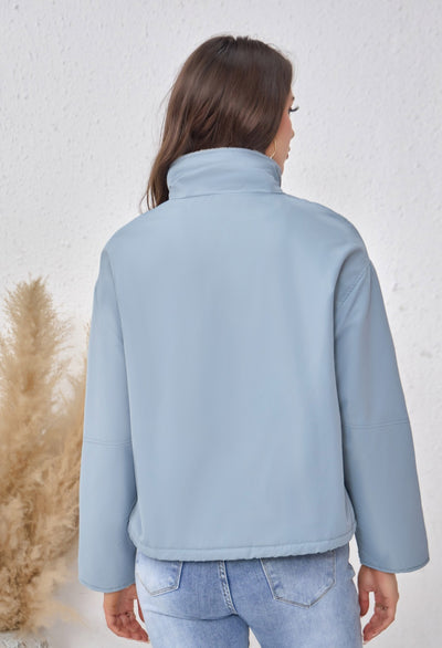 Abrigo Acolchado de Algodón con Cuello de Terciopelo para Mujer - Image 16