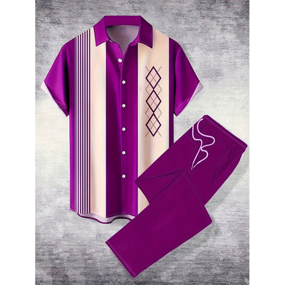 Conjunto Casual de Camisa y Pantalón para Hombre - Estilo Moderno - Image 5