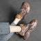 Zapatos de Cuero Vintage con Suela Gruesa para Viajes - Estilo Retro para Mujer