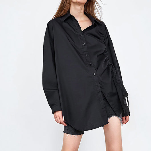 Cardigan Irregular con Cordón para Mujer - Diseño Moderno y Versátil