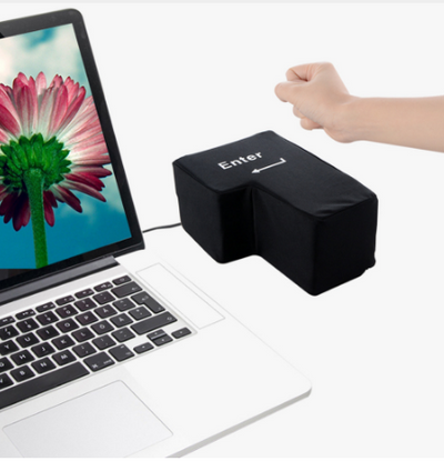 Almohada Reposamuñecas USB Multifunción con Tecla Enter Gigante para Oficina - Image 4