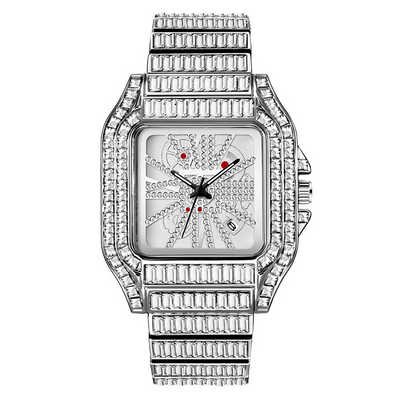 Reloj de Cuarzo Hip Hop con Diamantes Completos y Carátula Grande para Hombre - Image 11