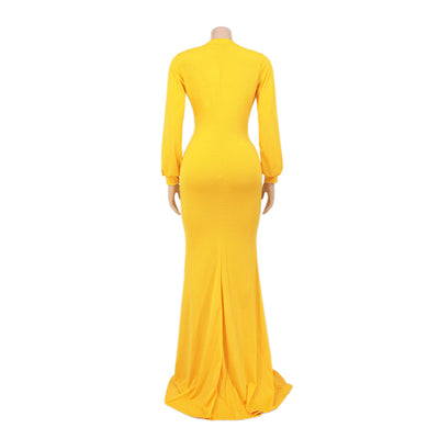 Vestido de Noche Entallado Escote V para Mujer - Image 30