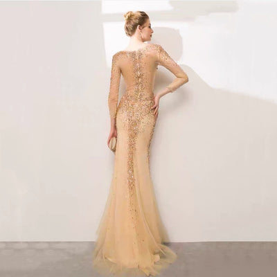 Vestido de Noche Elegante con Cola de Pez - Image 14
