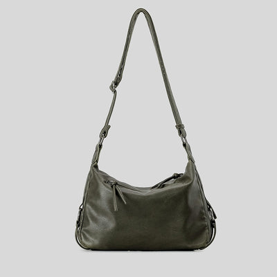 Bolso Moto Retro Hot Girl Marrón Multibolsillos - Image 21