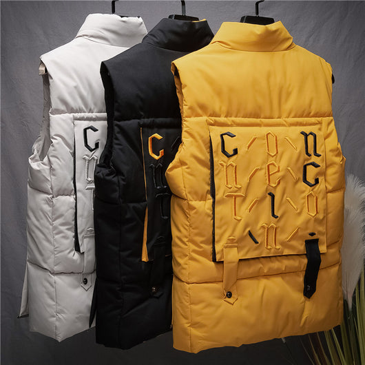 Chaleco de Algodón Acolchado para Hombre - Cuello Alzado Invierno - Image 17