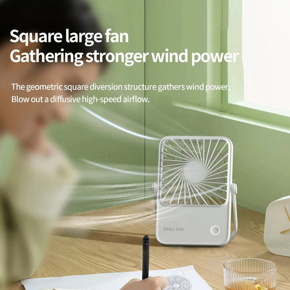 Ventilador Portátil Multifuncional Recargable 1200mAh - Escritorio y Pared