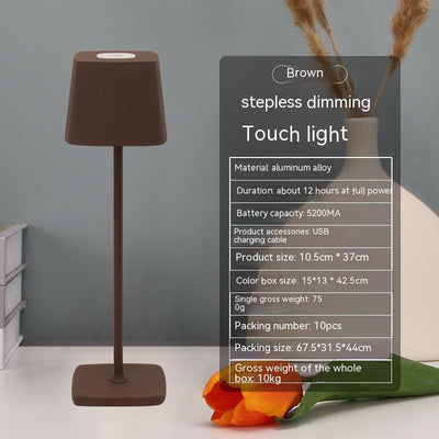 Lámpara LED Táctil Recargable para Escritorio y Dormitorio - Image 3