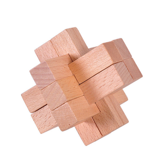 Rompecabezas de Madera Kongming Lock - Juguete Educativo para Adultos