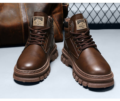 Botas Martin Altas para Hombre Estilo Británico de Trabajo - Image 19