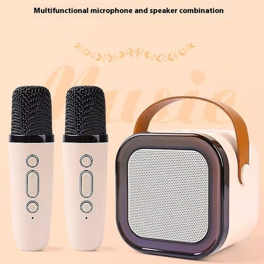 Micrófono Inalámbrico Bluetooth para Karaoke Familiar - Sistema Todo en Uno