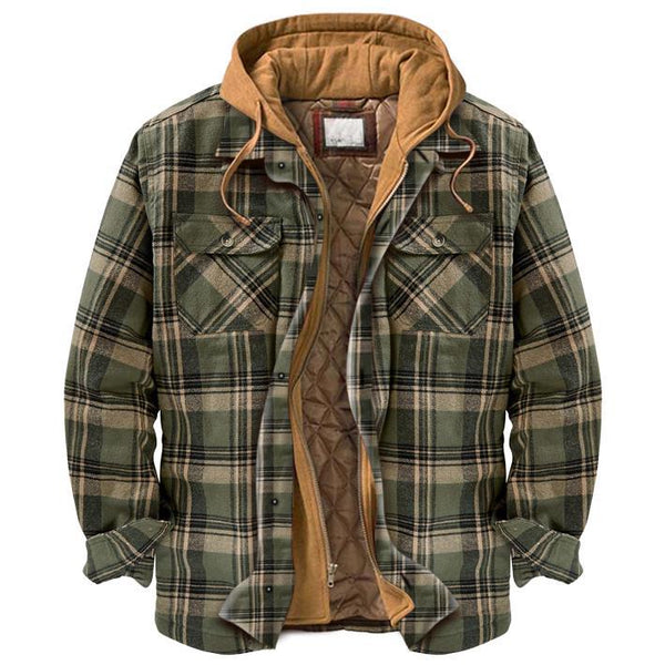 Chaqueta Acolchada Gruesa para Otoño e Invierno con Capucha