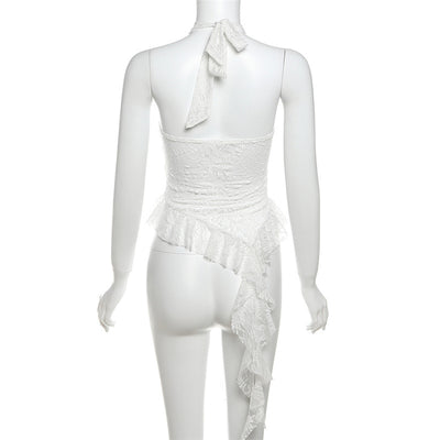Chaleco Cuello Halter Pure Desire con Bordes Irregulares - Image 14
