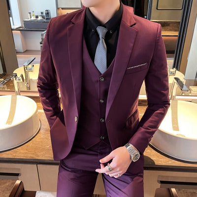 Traje Slim Fit Británico para Hombre - Conjunto Casual Elegante - Image 8
