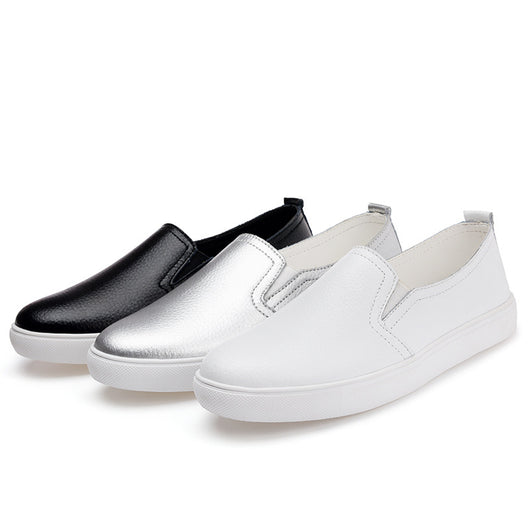 Zapatos Blancos de Cuero para Mujer con Suela Gruesa - Cómodos y Casuales - Image 13