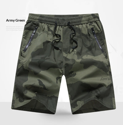 Pantalones Cortos Cargo Holgados Multi-Bolsillo en Algodón Puro para Hombre - Image 16