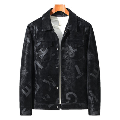 Chaqueta de Cuero para Hombre Primavera Otoño Diseño Clásico - Image 11