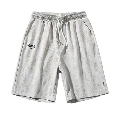 Shorts Sueltos Estampado Completo Tendencia para Hombre - Image 11