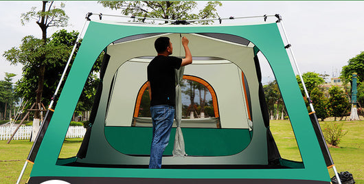 Tienda de Campaña Automática para 3-8 Personas - Aluminio Reforzado Doble Capa Impermeable - Image 13