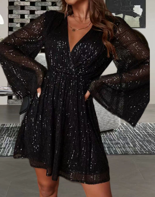 Vestido de Fiesta Elegante con Escote V y Cintura Realzadora - Image 7