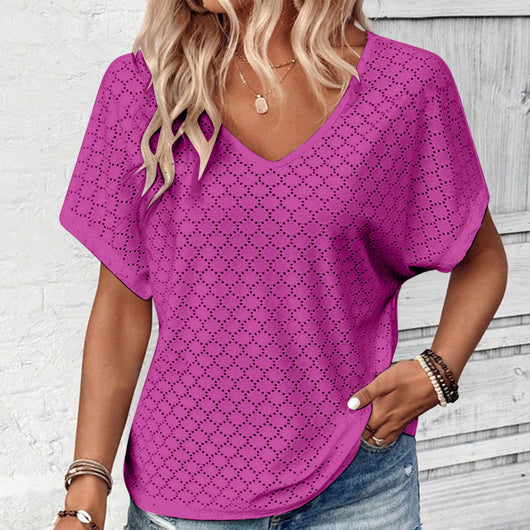 Camiseta Hueca Jacquard para Mujer - Image 6