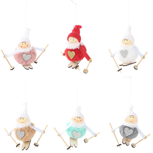 Adorno Navideño de Peluche - Bola Decorativa para Árbol de Navidad
