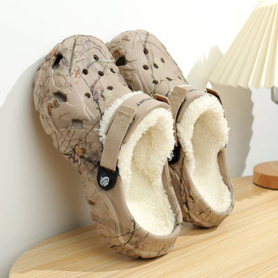 Pantuflas de Algodón con Suela Gruesa y Forro Polar - Zapatos Cálidos Cerrados - Image 3