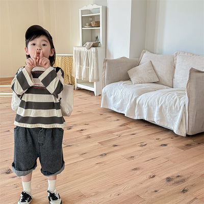 Camiseta Larga Infantil Estilo Coreano para Niños y Niñas - Colección Otoño - Image 16