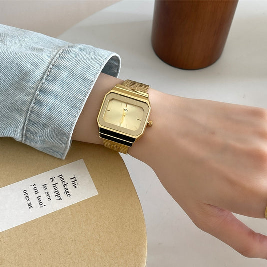 Reloj de Lujo Minimalista para Mujer con Esfera Grande Cuadrada - Image 2
