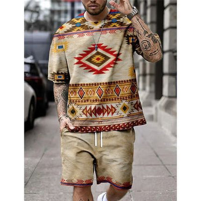 Conjunto de Shorts Casuales para Hombre con Estampado Digital 3D - Image 11