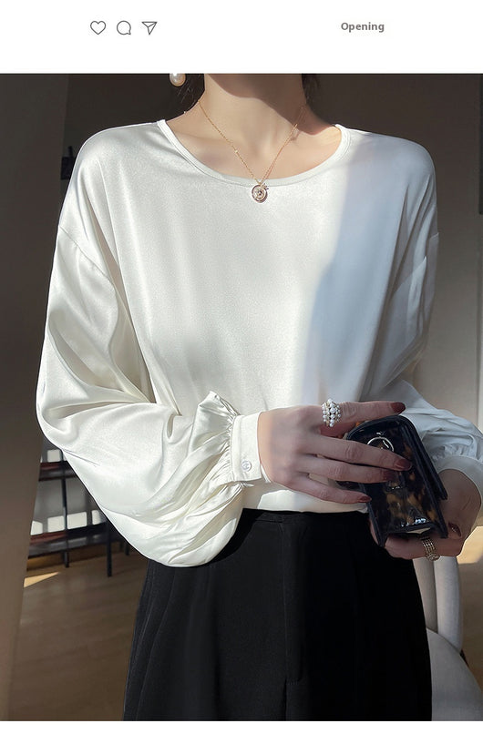 Camiseta Cuello Redondo Escote Elegante Minimalista - Image 11
