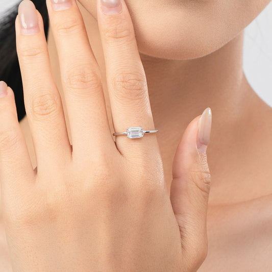 Anillo de Compromiso Corazón en Plata de Ley 925
