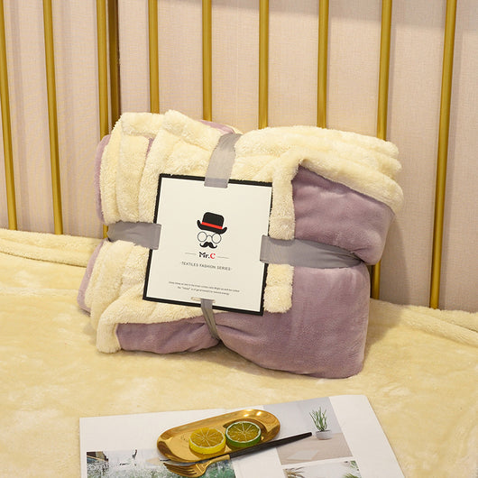 Manta Térmica de Franela Cuadros Reversible para Sofá y Cama - Image 10