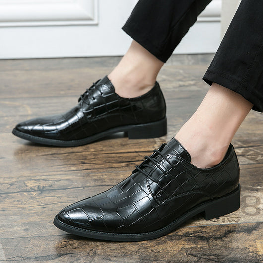 Zapatos de Cuero Puntiagudos Talla Grande para Hombre - Estilo Moderno - Image 3