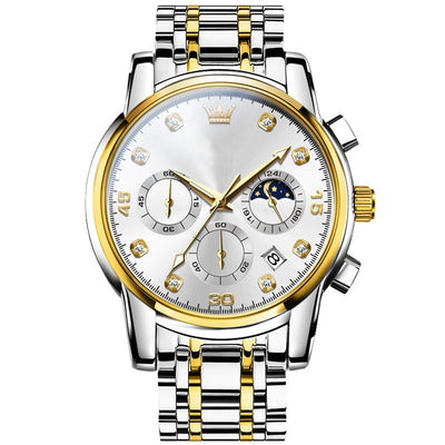 Reloj de Cuarzo Multifuncional para Hombre en Acero Inoxidable - Image 4