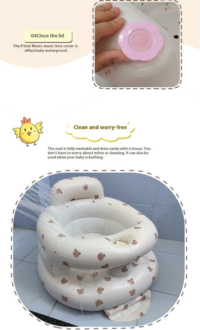 Silla Inflable para Bebé - Sofá Cómodo y Portátil - Image 12