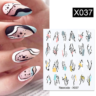 Stickers de Uñas Mariposas, Flores y Hojas - Diseños Artísticos - Image 19