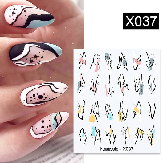 Stickers de Uñas Mariposas, Flores y Hojas - Diseños Artísticos - Image 19